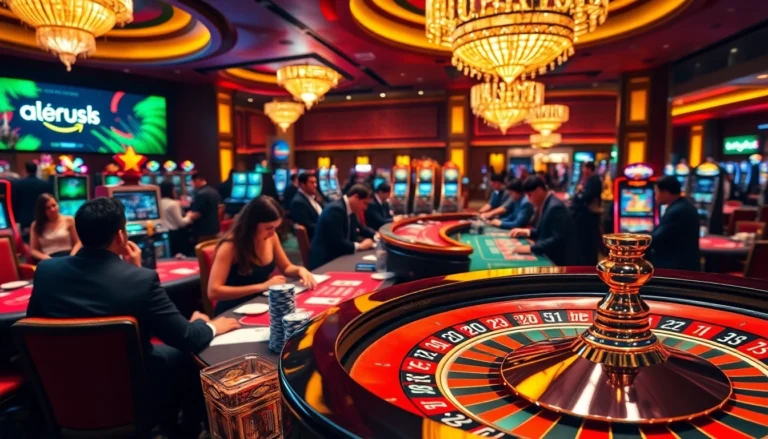 Experience thrilling moments at the casino with https://enew88.com/ as players eagerly place bets at roulette and card tables.