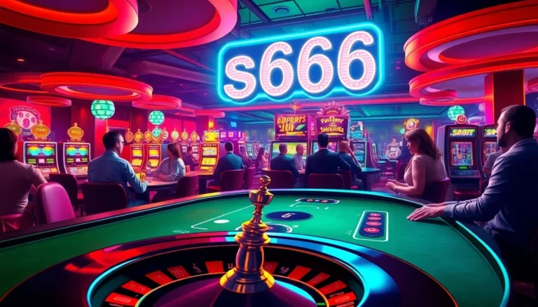 Experience excitement at s666 casino with vibrant poker and roulette action.